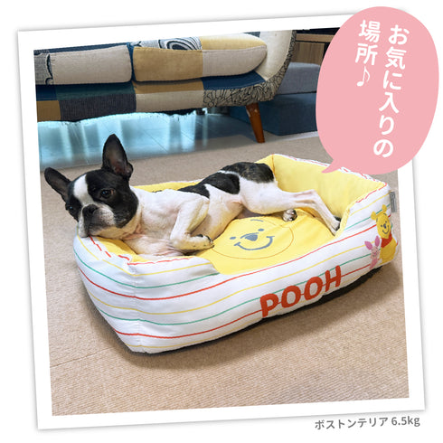 プーさんボーダークールソファ ペット用品 接触冷感