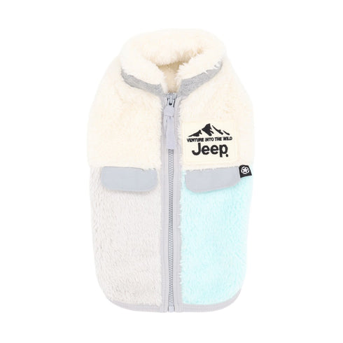 JeepⓇボアジッパーベスト ペット用品 ペットウェア 犬服