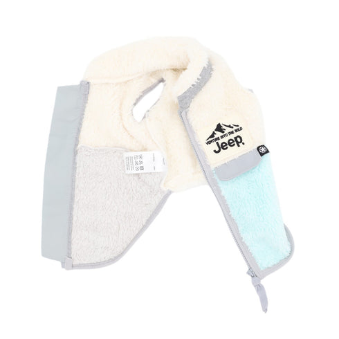 JeepⓇボアジッパーベスト ペット用品 ペットウェア 犬服
