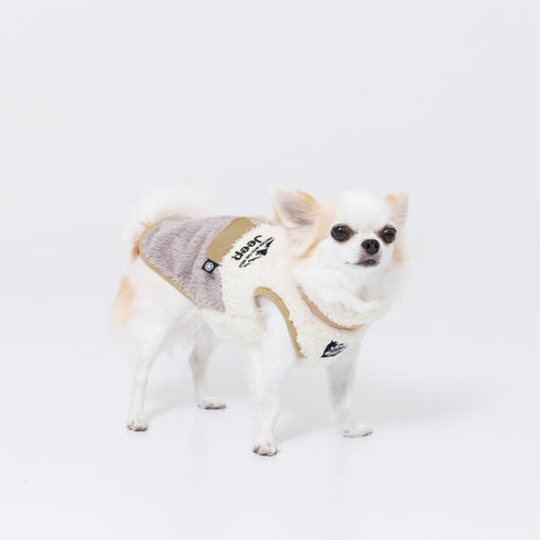 JeepⓇボアジッパーベスト ペット用品 ペットウェア 犬服