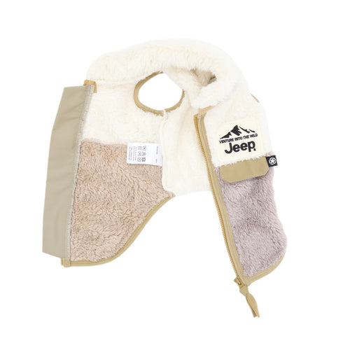 JeepⓇボアジッパーベスト ペット用品 ペットウェア 犬服