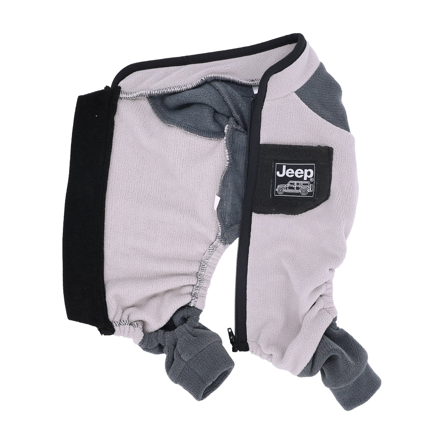 Jeep フリースジップロンパース 中大型犬 ペット用品
