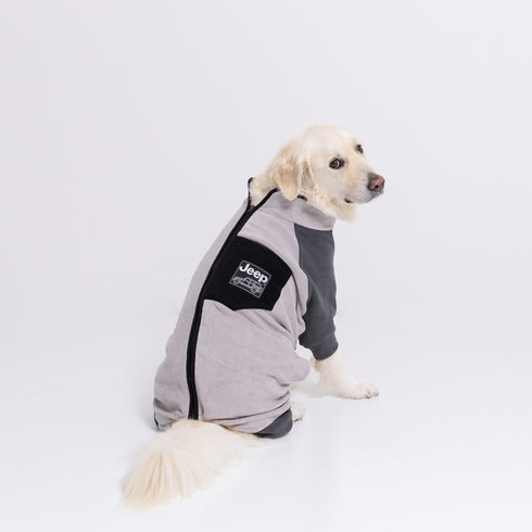 Jeep フリースジップロンパース 中大型犬 ペット用品