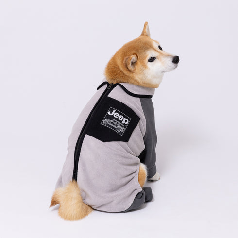 Jeep フリースジップロンパース 中大型犬 ペット用品