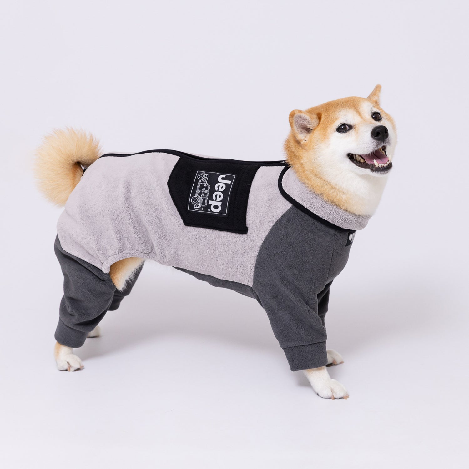 Jeep フリースジップロンパース 中大型犬 ペット用品