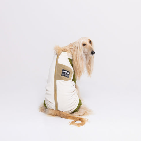 Jeep フリースジップロンパース 中大型犬 ペット用品