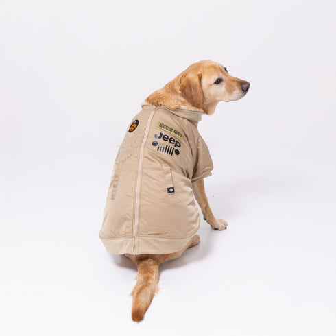 Jeep 背開きジャケット 中・大型犬 ペット用品