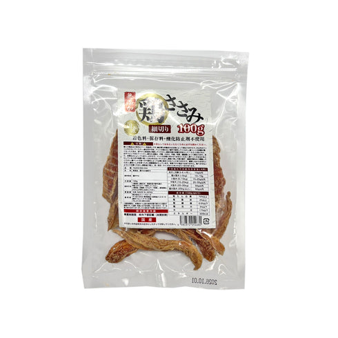 国産 無添加 鶏ささみ細切り 100g ペット用品