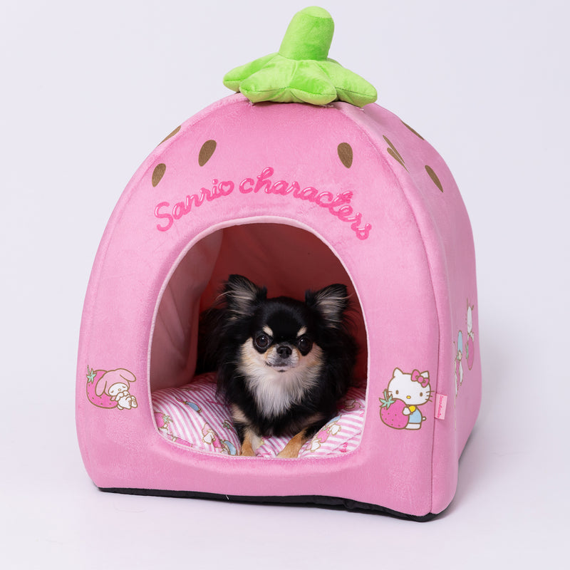 サンリオいちごドームベッド ペット用品