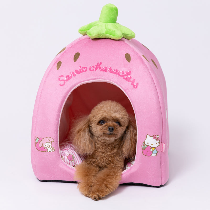 サンリオいちごドームベッド ペット用品