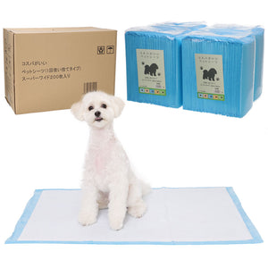コスパがいいペットシーツ  薄型 レギュラー 800枚・ワイド400 枚・スーパーワイド  200枚 / 大容量 まとめ買い 業務用ケース ペット用 犬 トイレシート 1回使い捨て いぬ 猫 ねこ システムトイレ