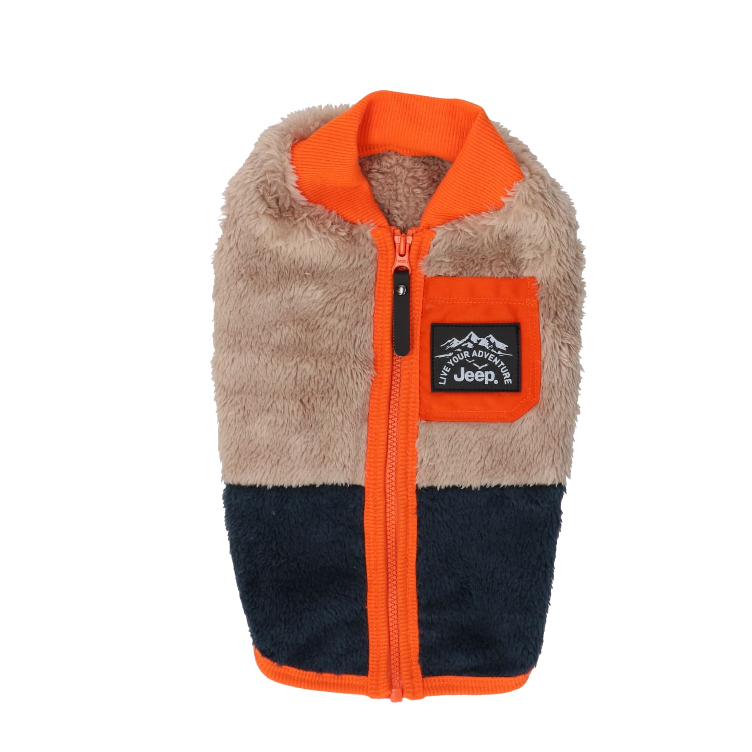 JEEPボアジッパーベスト 犬服 ペットウェア ペット用品｜MOFF