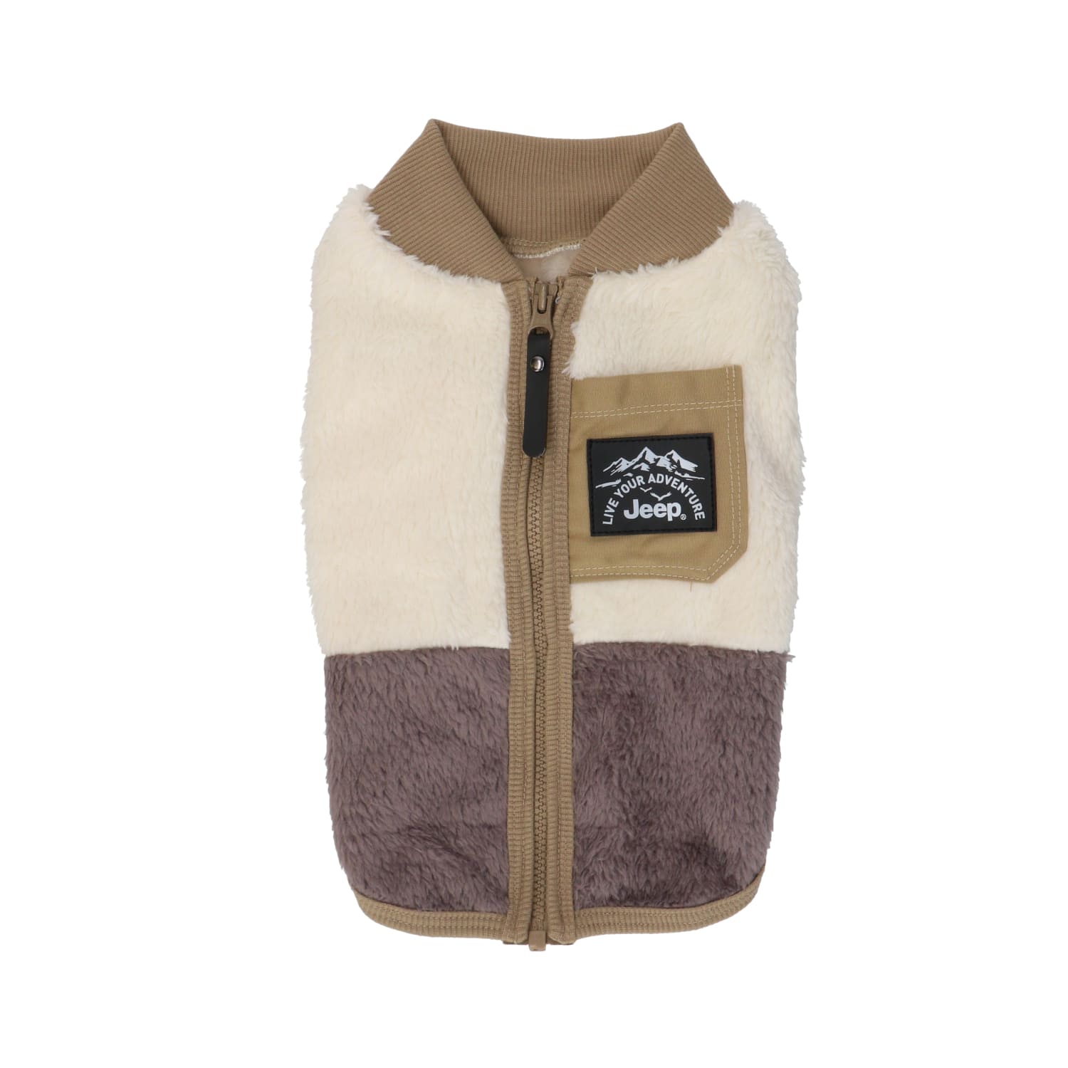 JEEPボアジッパーベスト 犬服 ペットウェア ペット用品｜MOFF