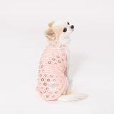 【3点購入で50％OFF】pipi アイレット メッシュ キャミソール サックス/ピンク 犬 いぬ 犬服 ペットウェア ドッグウェア 春服 夏服 春夏服 ミニチュアダックス 日焼け対策 女の子 かわいい おしゃれ