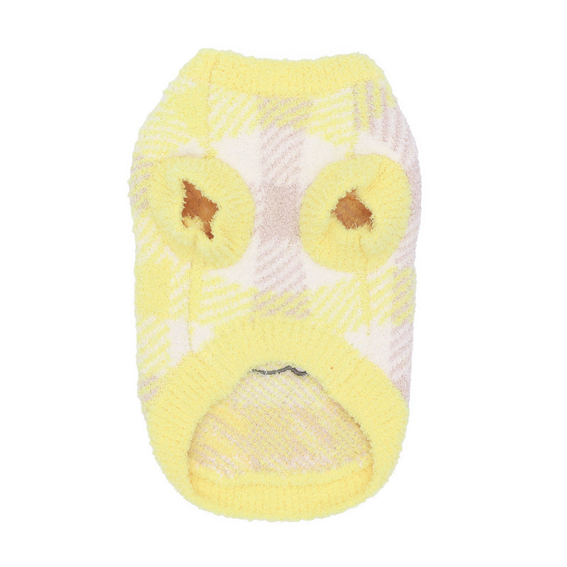 【先行予約 20％OFF】 プーさんチェックシェニールニット ペット用品