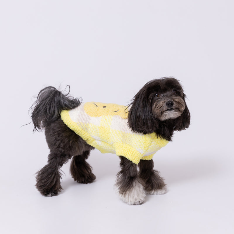 【先行予約 20％OFF】 プーさんチェックシェニールニット ペット用品