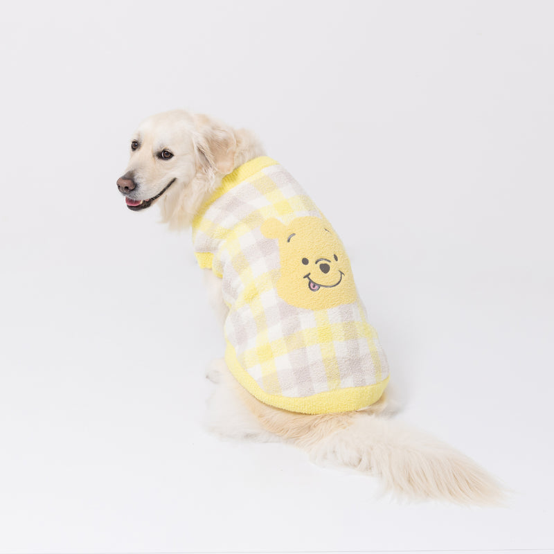 【先行予約 20％OFF】 プーさんチェックシェニールニット中・大型犬 ペット用品