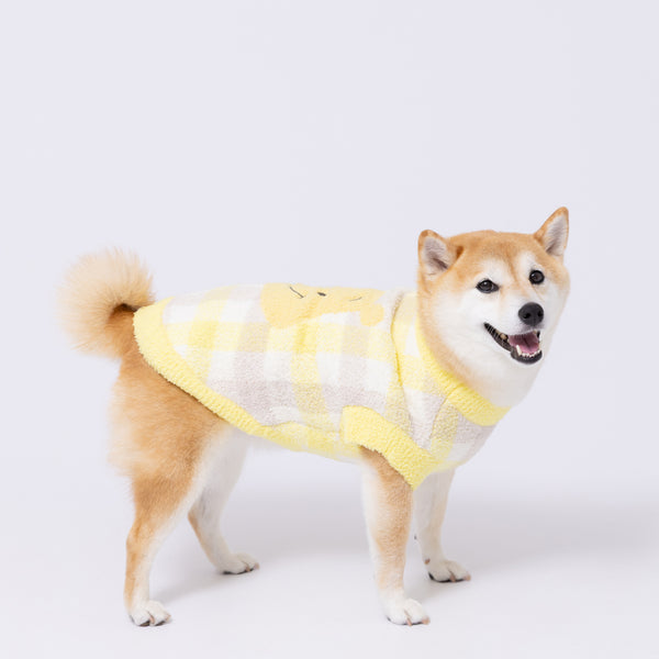 【先行予約 20％OFF】 プーさんチェックシェニールニット中・大型犬 ペット用品