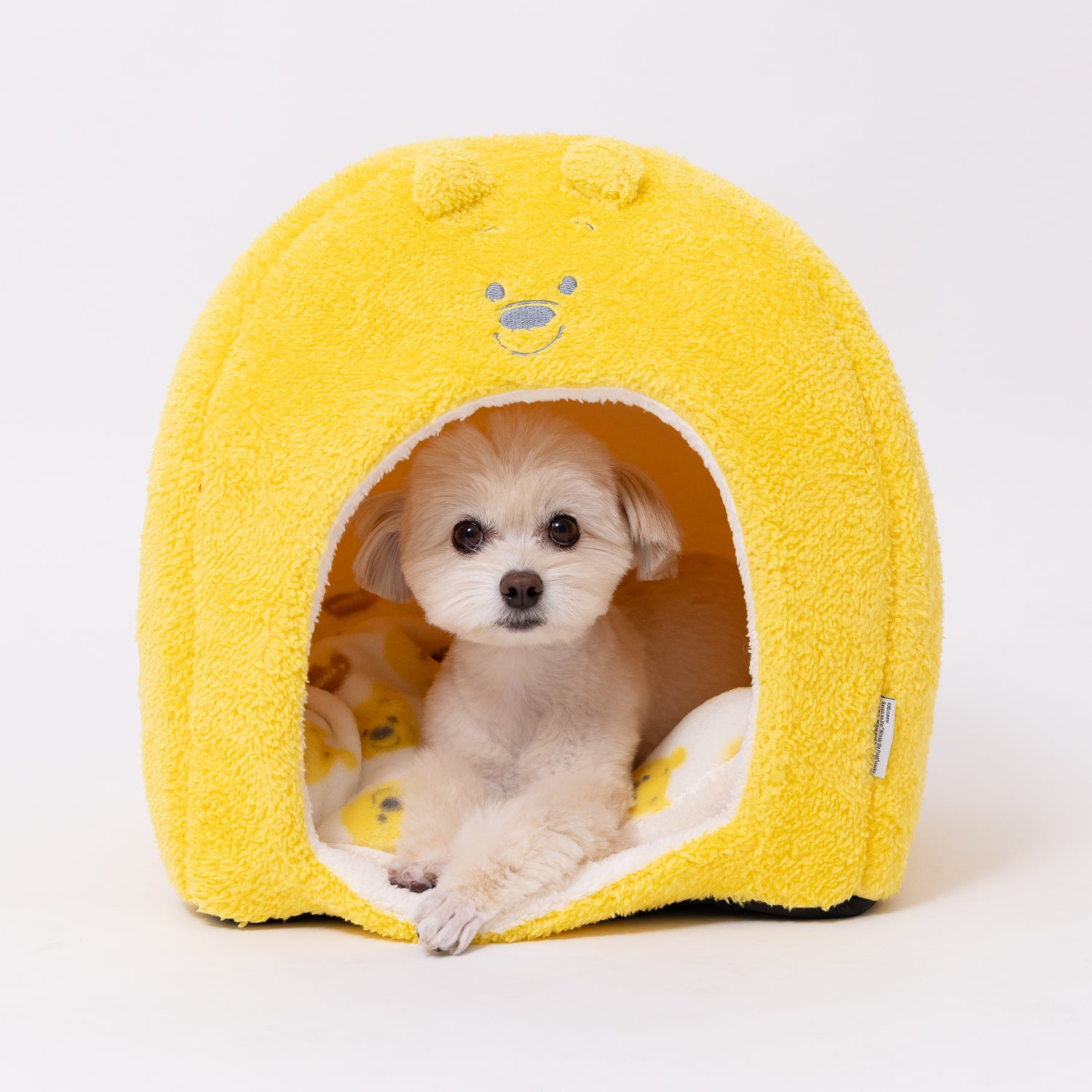 プーさんフェイスボアドームベッド ペット用品