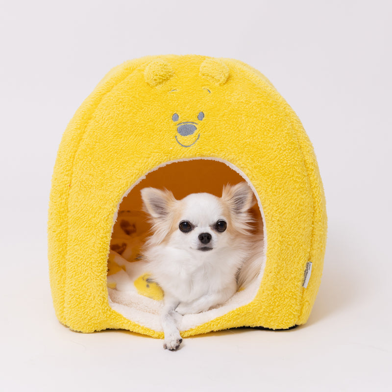 【先行予約 20％OFF】 プーさんフェイスボアドームベッド ペット用品