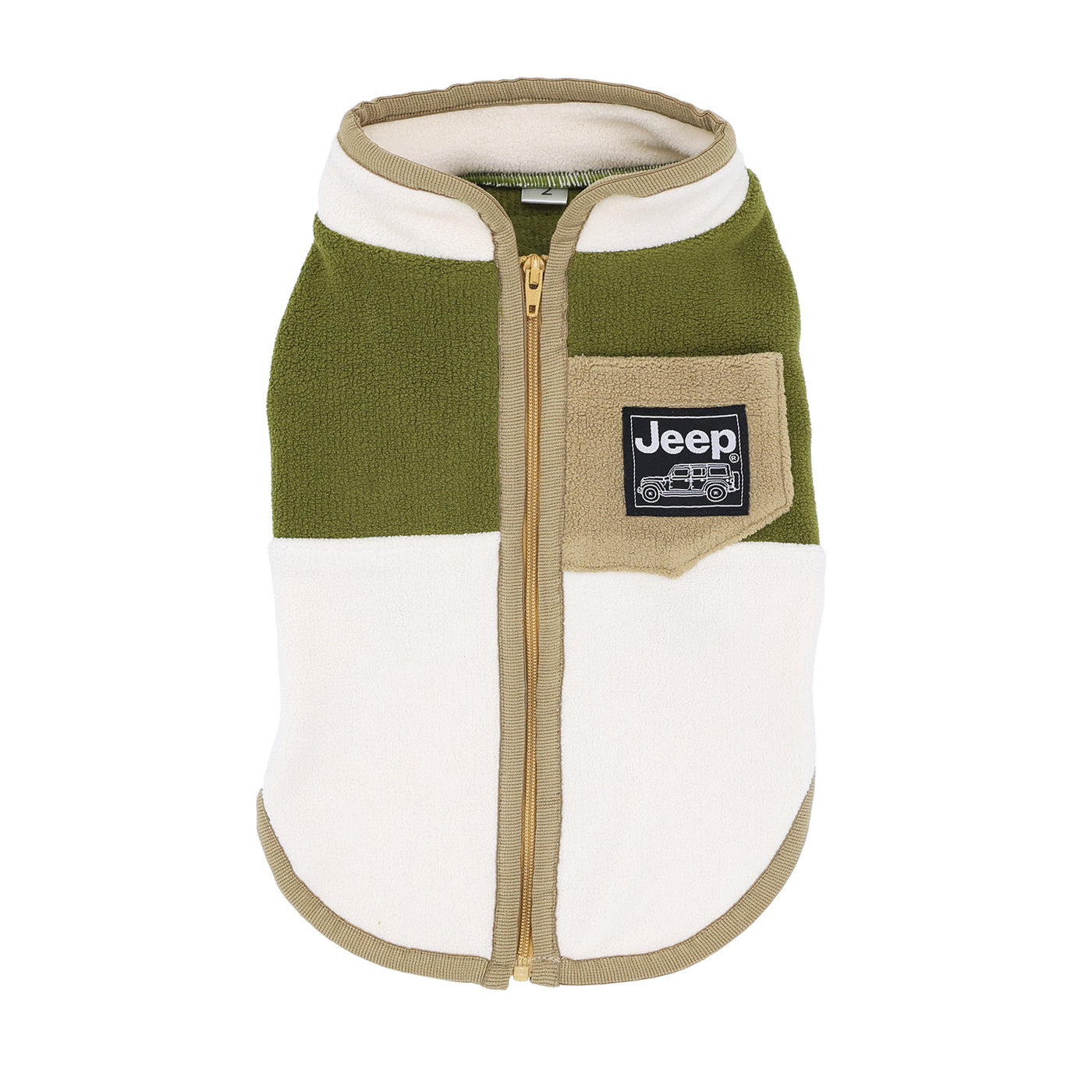 JEEPフリースジップベスト ペット用品 犬服 ペットウェア ペット用品 