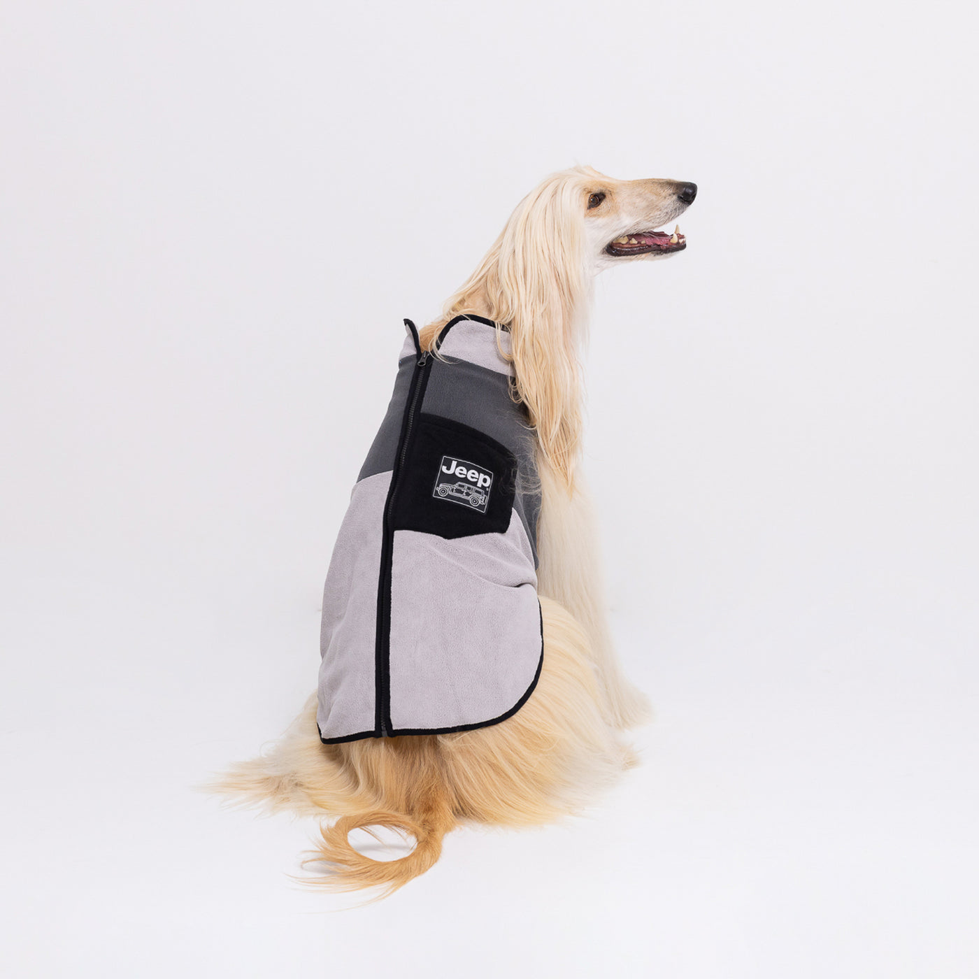 JEEPフリースジップベスト 中大型犬 ペット用品 犬服 ペットウェア