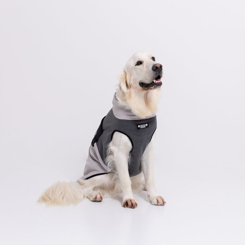 Jeep フリースジップベスト　中大型犬 ペット用品