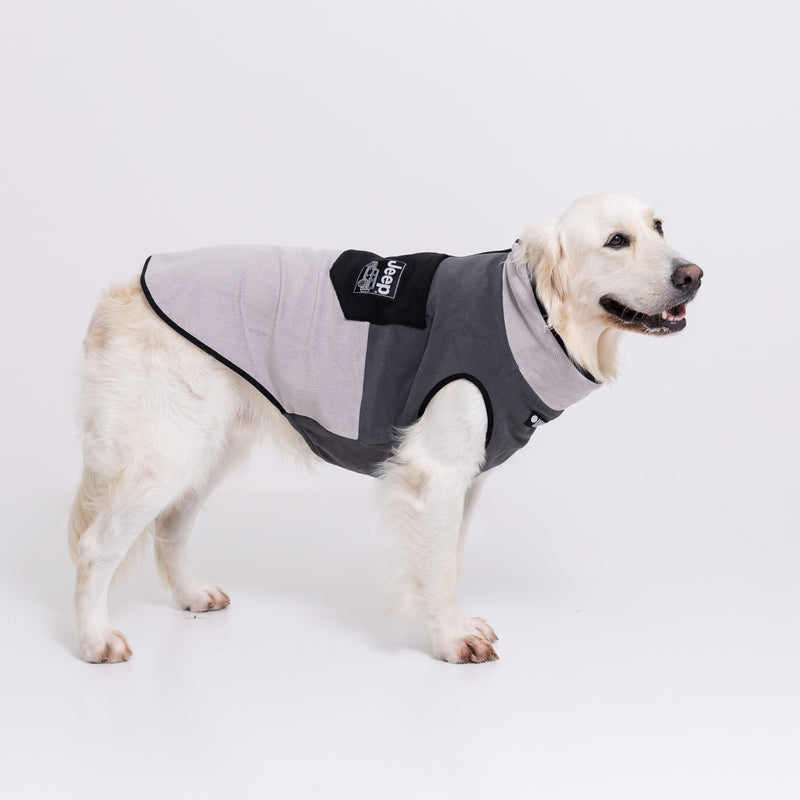 Jeep フリースジップベスト　中大型犬 ペット用品