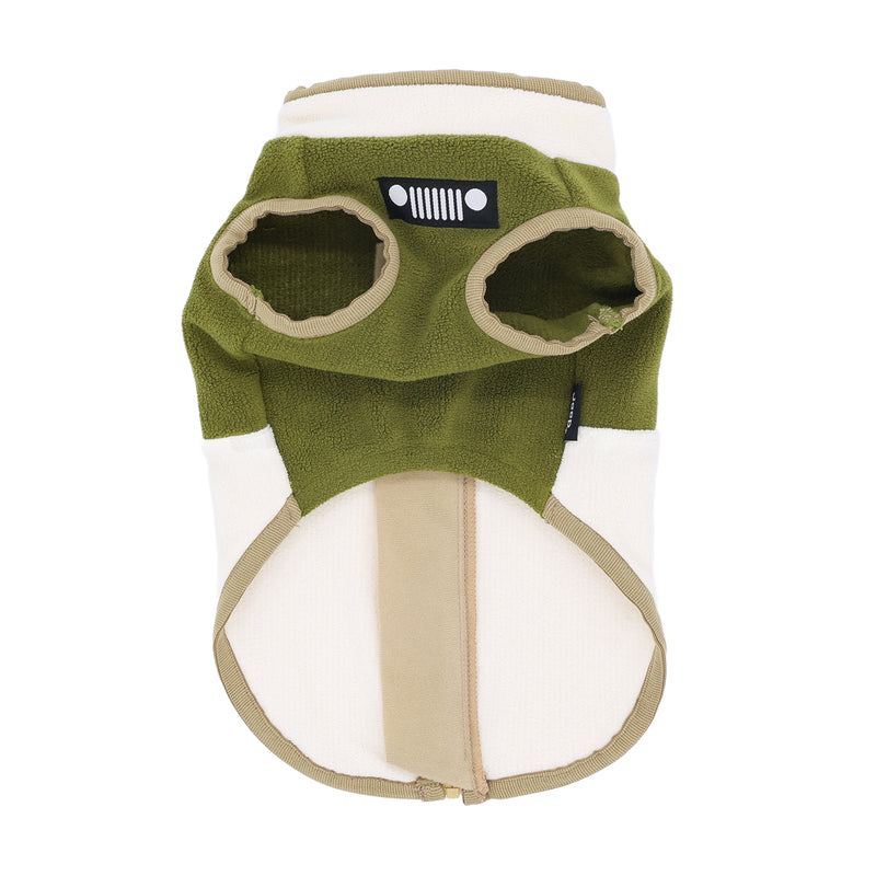 Jeep フリースジップベスト　中大型犬 ペット用品