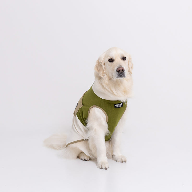 Jeep フリースジップベスト　中大型犬 ペット用品