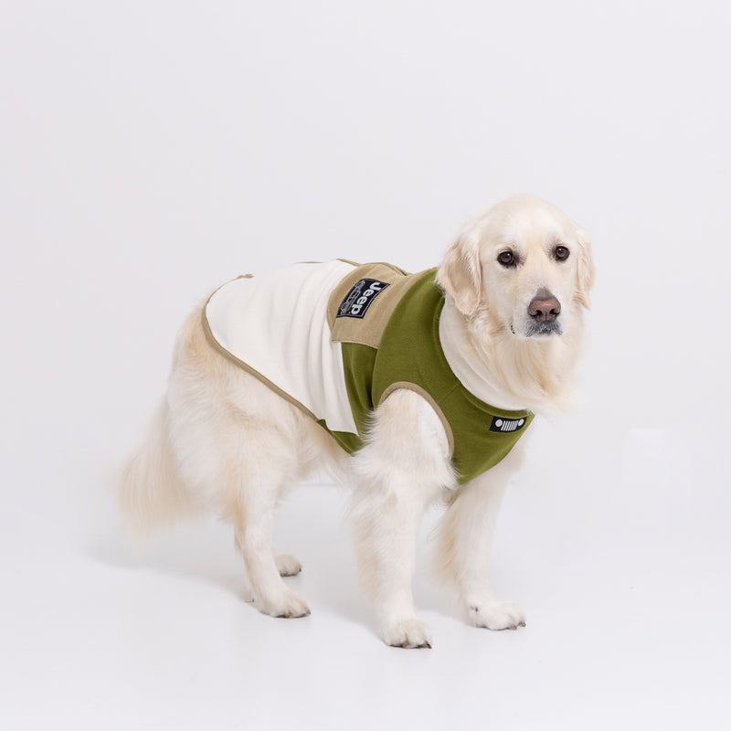 Jeep フリースジップベスト　中大型犬 ペット用品