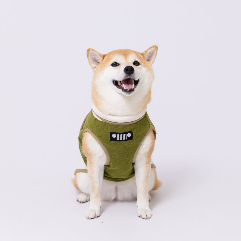 Jeep フリースジップベスト　中大型犬 ペット用品