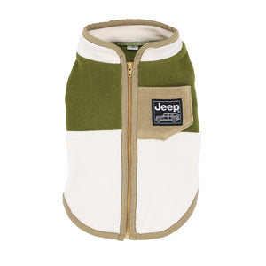 Jeep フリースジップベスト　中大型犬 ペット用品