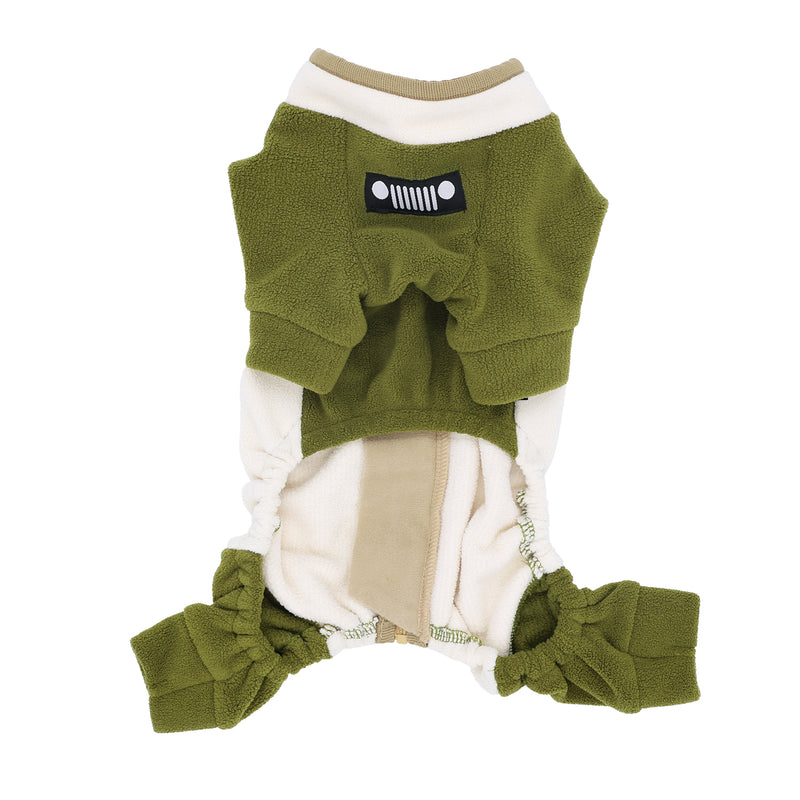 Jeep フリースジップロンパース　中大型犬 ペット用品