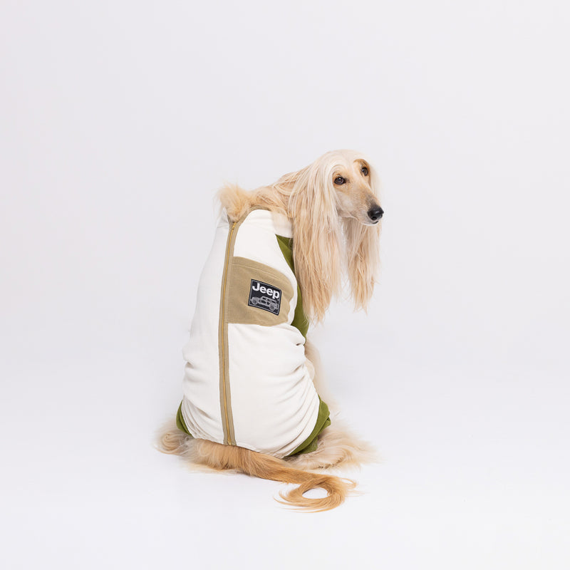 Jeep フリースジップロンパース　中大型犬 ペット用品