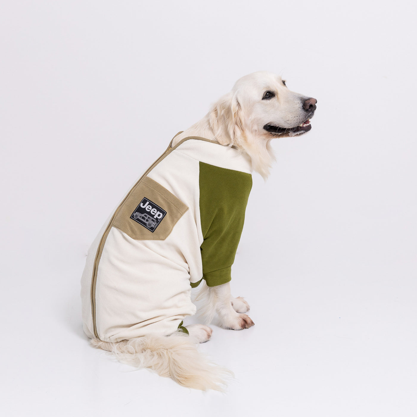 JEEPフリースジップロンパース 中大型犬 ペット用品 犬服 ペットウェア