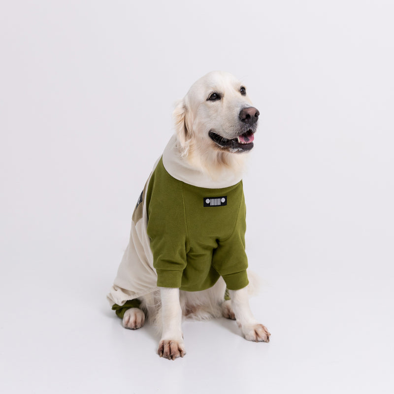 Jeep フリースジップロンパース　中大型犬 ペット用品