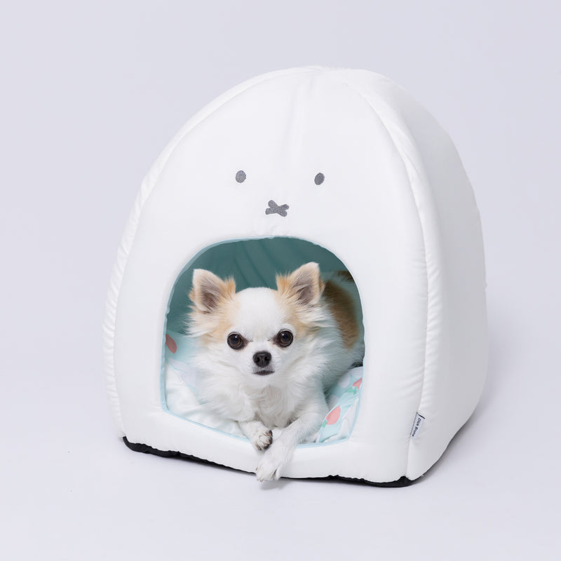 ミッフィーりんごクールドームベッド ペット用品 接触冷感