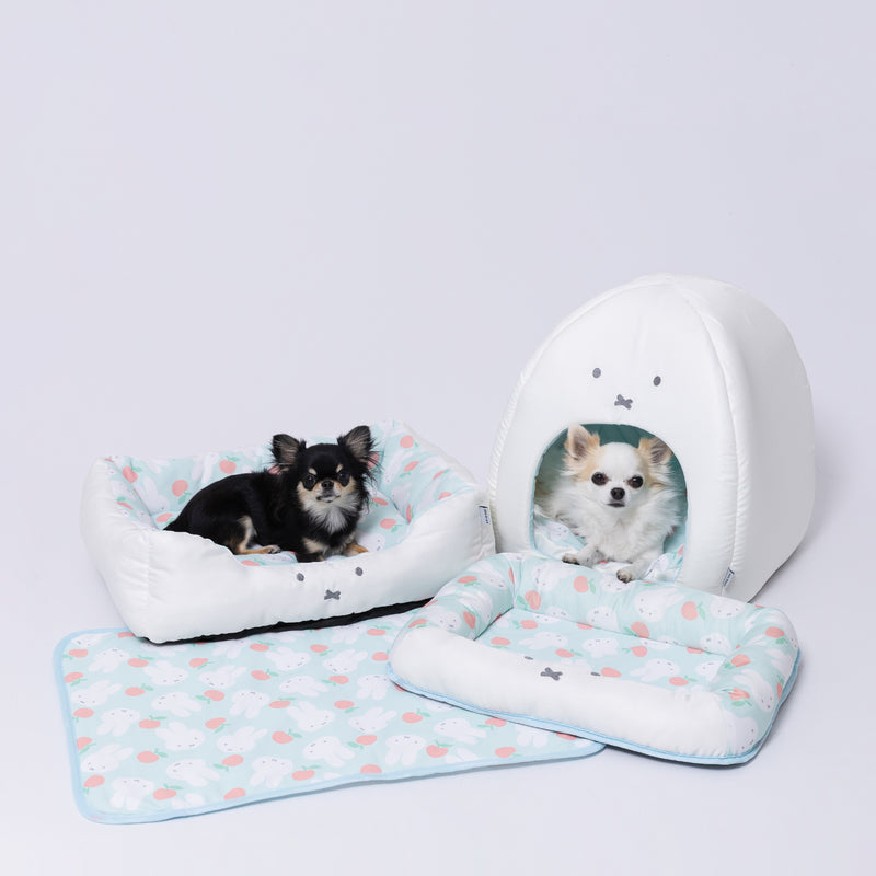ミッフィーりんごクールドームベッド ペット用品 接触冷感