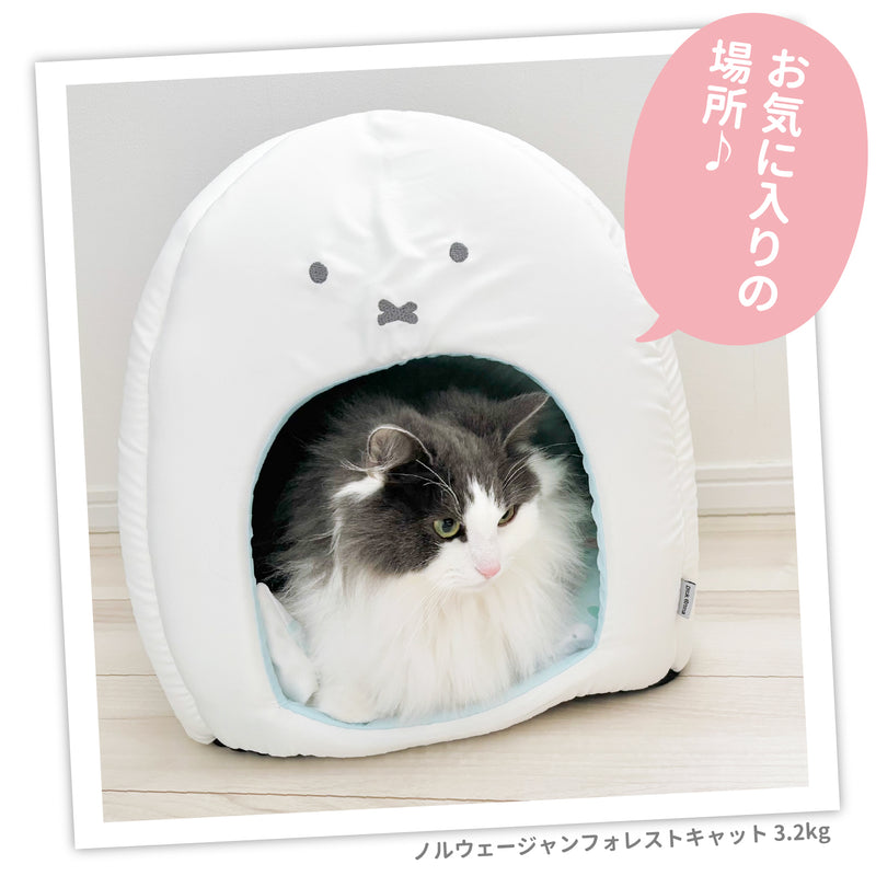 ミッフィーりんごクールドームベッド ペット用品 接触冷感