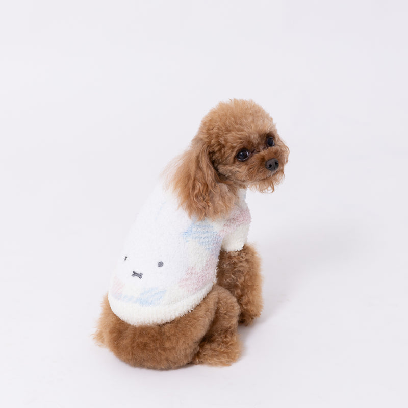 ミッフィーチェックシェニールニット ペット用品