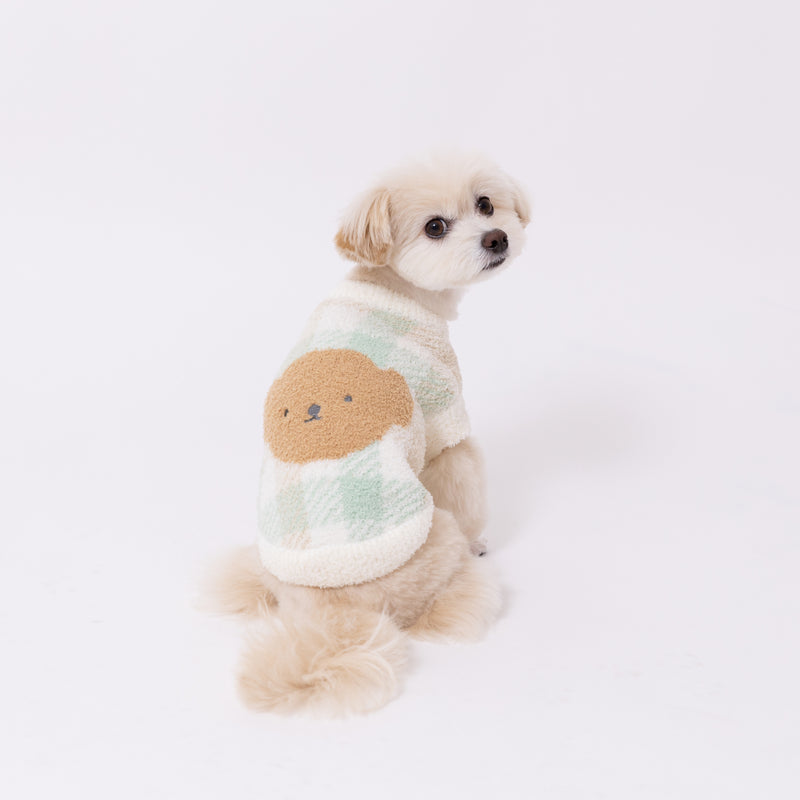 【先行予約 20％OFF】 ボリスチェックシェニールニット ペット用品