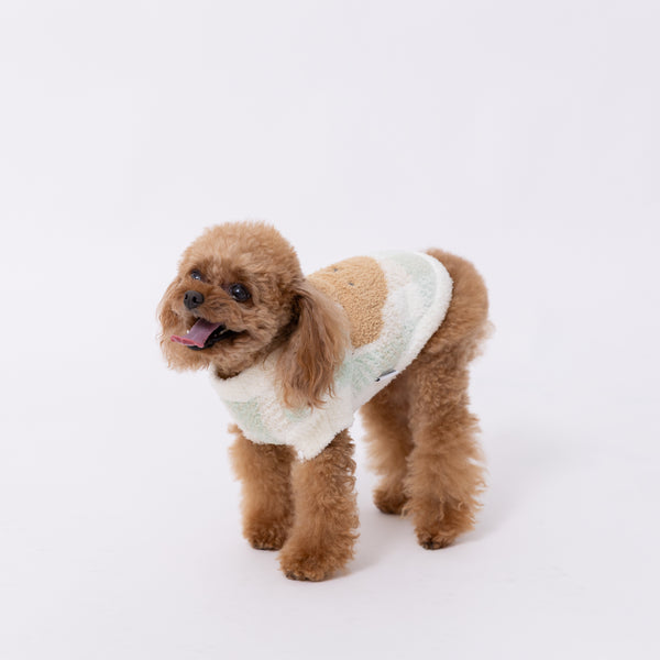 【先行予約 20％OFF】 ボリスチェックシェニールニット ペット用品