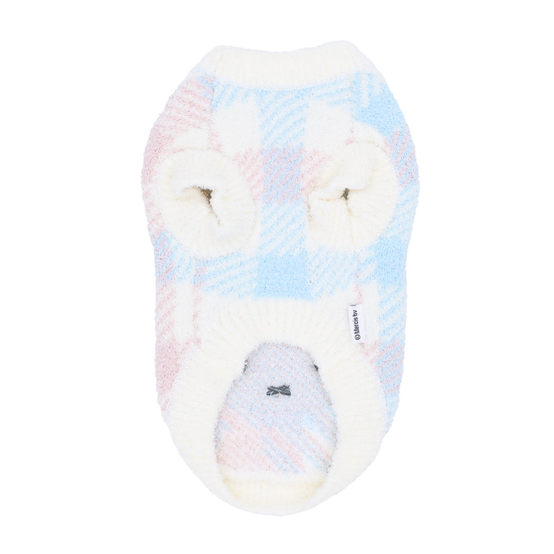 【先行予約 20％OFF】 ミッフィーチェックシェニールニット中・大型犬 ペット用品