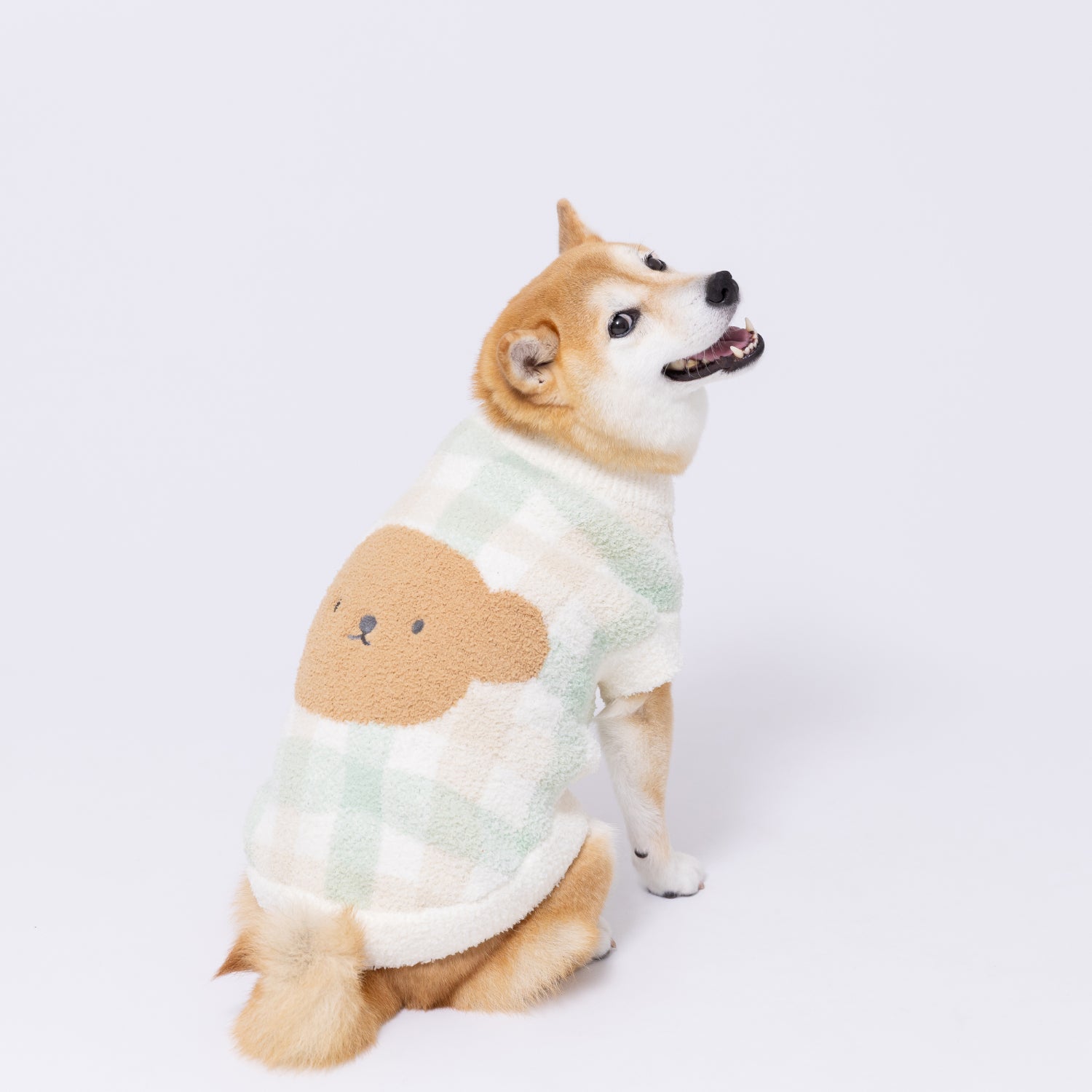 ボリスチェックシェニールニット中・大型犬 ペット用品 犬服 ペット