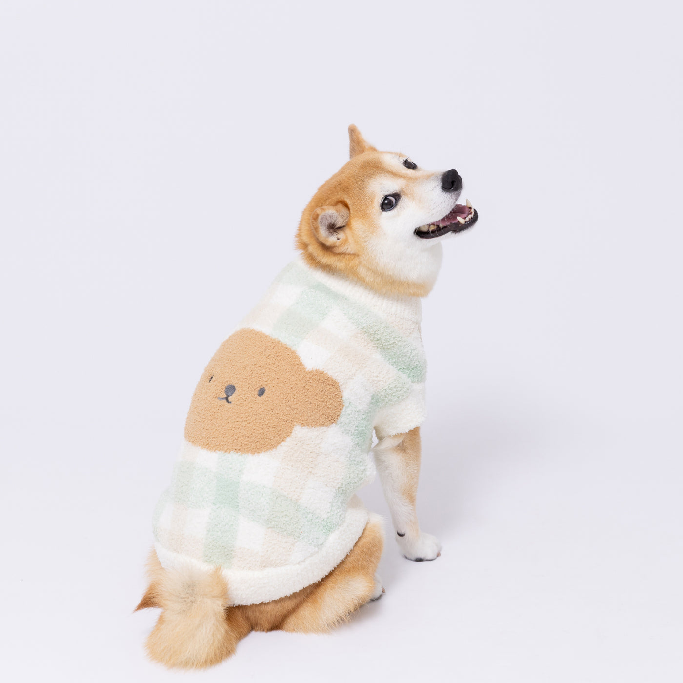 ボリスチェックシェニールニット中・大型犬 ペット用品 犬服 ペット