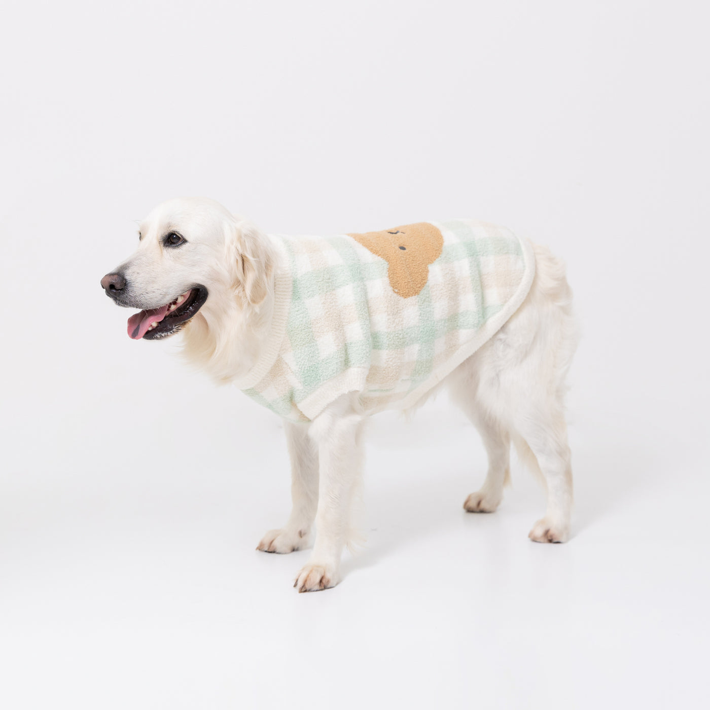 ボリスチェックシェニールニット中・大型犬 ペット用品 犬服 ペット