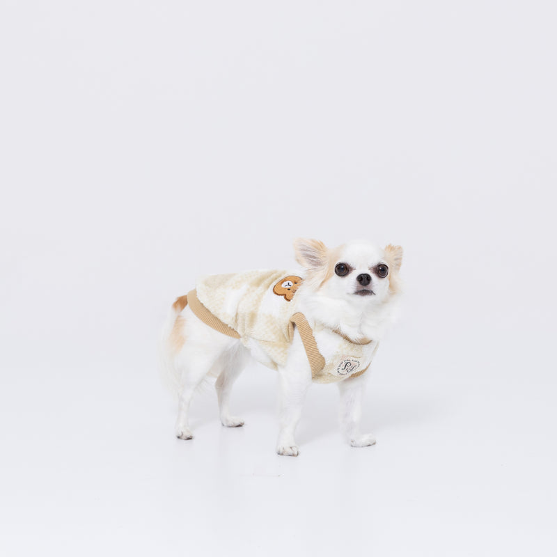 pipiボアギンガムトレーナー ペット用品 ペットウェア 犬服