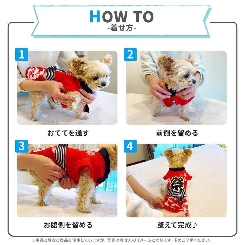 pipiお祭り法被　中大型犬 ペット用品