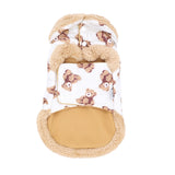 【先行予約 20％OFF】 pipiテディベア柄ダウン ペット用品